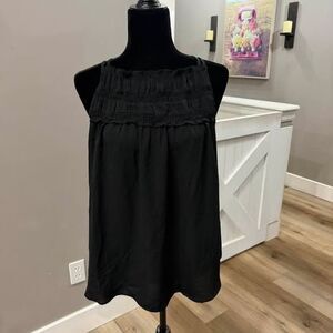 Maurices Black Smocked Halter Top - Medium